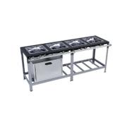 Fogão 4 Bocas Metalmaq Stori Max C/ Forno Cinza - Bivolt - M12