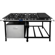 Fogão 6 Bocas Fundiferro Industrial Com Forno e Chapa Preto - P7
