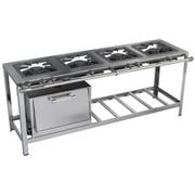 Fogão 4 Bocas Metalmaq Stori Premium 40x40 P6,5 Cinza - M12