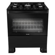 Fogão 5 Bocas Mueller Mfv5bf Preto Mesa em Vidro - Bivolt - 610001555 Fogão 5 Bocas Mueller Mfv5bf Preto Mesa em Vidro - Bivolt - 610001555