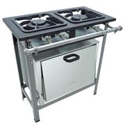 Fogão 2 Bocas Metalmaq Stori Max Cinza - M10