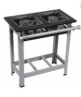 Fogão 2 Bocas Metalmaq Stori Premium 40x40 A. Pressão P6,5 Cinza - M6