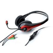 Fone de Ouvido Headset Gamer Com Controle Vermelho One For All Sv5341