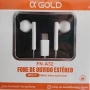 Fone de Ouvido Tipo C Agold Fn-a32