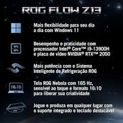 Notebookgamer - Asus Gz301vf-mu025w I9-13900h 4.10ghz 16gb 512gb Ssd Geforce Rtx 2050 Windows 11 Home Rog Flow Z13 13,4