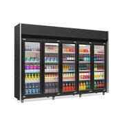 Geladeira/refrigerador 1960 Litros 5 Portas Preto - Gelopar - 220v - Geas-5p Pr