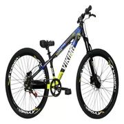 Bicicleta Vikingx Tuff 25 Disc H Aro 26 Susp. Dianteira 1 Marcha - Preto/amarelo