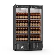 Geladeira/refrigerador 1300 Litros 2 Portas Preto Porta de Vidro - Refrimate - 220v - VCCE1300pv