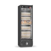 Geladeira/refrigerador 400 Litros 1 Porta Preto Porta de Vidro - Refrimate - 220v - VCCE400pv