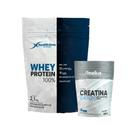 01 100% WHEY PROTEIN HEALTH TIME BAUNILHA- REFIL 2,1 KG + 01 CREATINA 300g