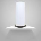 01 Abajur PVC Branco Sublimático Pequeno