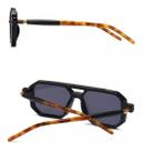 01 Armação Óculos Sol Lente Escuro Quadrado Masculino Tendencia Uv 400 ban justin tom solar ford rb dolce justin hexagonal predato preta preto cor