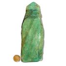01 Aventurina Azul Pé Bico e Corpo Polido 1Kg 17cm Tipo B