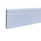 01 barra - 2,10 metros de rodapé 12 cm em mdf branco