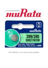 01 Bateria SONY-Murata 399/395 SR927SW 1.55V Célula de Botão de Relógio de Óxido de Prata
