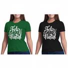01 Camiseta Natalina Feminina Super Confortável e Estilosa