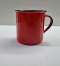 01 Caneca Esmaltada Ágata Original 150ml Vermelha Postagem Rápida