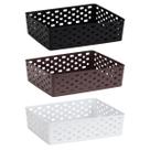 01 Cesto Organizador Multiuso Pequeno Quadrado 3 Litros Branco Preto Café Bege 01 Cesto Organizador Multiuso Pequeno Quadrado 3 Litros Branco Preto Café Bege