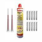 01 Chumbador Químico Fischer com 10 Camisas Bucha Injeção 12mm