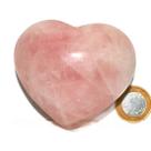 01 Coração Quartzo Rosa Pedra Natural 4 a 6 cm Classe B 01 Coração Quartzo Rosa Pedra Natural 4 a 6 cm Classe B