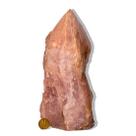 01 Cristal Rosa Pedra Pé e Bico Serrado 4 a 6 Kg 24cm Tipo B
