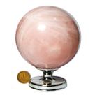 01 Esfera Quartzo Rosa Natural 1 a 1,2Kg 9 a 10cm Classe A 01 Esfera Quartzo Rosa Natural 1 a 1,2Kg 9 a 10cm Classe A