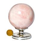 01 Esfera Quartzo Rosa Natural 500 a 600g 7 a 8cm Classe B 01 Esfera Quartzo Rosa Natural 500 a 600g 7 a 8cm Classe B
