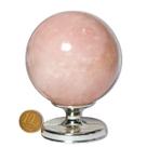 01 Esfera Quartzo Rosa Natural 600 a 700g 7 a 8cm Classe B 01 Esfera Quartzo Rosa Natural 600 a 700g 7 a 8cm Classe B