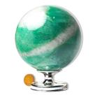 01 Esfera Quartzo Verde Natural 8 a 10cm 1 a 1.5kg Tipo C