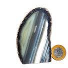 01 Geodo de Ágata Preta 350 a 400g 7 a 12cm Classe B
