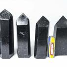 01 kg de Pontas de Quartzo Preto Lapidado T Médio - Gerador
