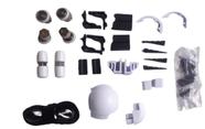 01 Kit De Acessórios Para Box De Banheiro De Canto Branco 01 Kit De Acessórios Para Box De Banheiro De Canto Branco