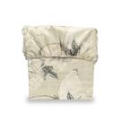 01 Lençol Superior de Cima Cama Queen 180 Fios Acabamento Bainha Percal Estampado