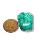 01 Malaquita Verde Pedra Natural Rolado 20 a 50g Média 25mm 01 Malaquita Verde Pedra Natural Rolado 20 a 50g Média 25mm