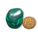 01 Malaquita Verde Pedra Natural Rolado 20 a 50g Média 35mm 01 Malaquita Verde Pedra Natural Rolado 20 a 50g Média 35mm