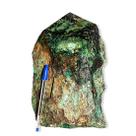01 Malaquita Verde Pedra Pé e Bico Serrado 8Kg 25cm Tipo B