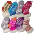 01 Meia Infantil Térmica Modelo Botinha Peluciada Com Antiderrapante Calça 17 a 20