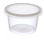 01 Pacote com 25 Potes Redondo com Tampa Cristalcopo Descartável de 500ml