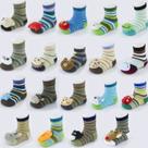 01 Par de Meias de Bichinhos Personalizadas Peluciadas Infantil Masculino.