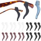 01 Par Suporte Gancho Segurar Prender Óculos Silicone armação atrás orelha bike bicicleta corrente arco cordinha esportivo Oculos masculina Feminina