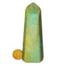 01 Ponta Aventurina Verde Natural 100 a 200g 11-12cm Tipo B