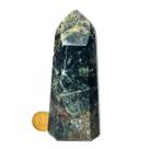 01 Ponta Malaquita Pedra Natural 11 a 12cm Média 350g Tipo B