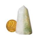 01 Ponta Prasiolita Verde Pedra Natural 25g 30 a 40mm