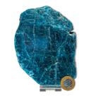01 Porta Frios Apatita Azul Pedra Natural Decoração Classe A