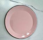 01 Prato Esmaltado Sobremesa Original Ágata 20cm Cor Rosa Bebê Postagem Rápida