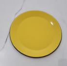 01 Prato Esmatado Sobremesa 20cm Ágata Original Cor Amarelo