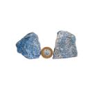 01 Quartzo Azul Pedra Pé Serrado 4 a 6cm 25 a 50g Tipo B