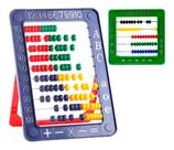 02 Abacos Escolar Contandor Infantil Plástico Aprendizado