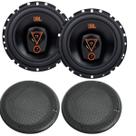 02 Alto Falantes 6 Triaxial 6trms80 + 02 Proteção 6 Preta