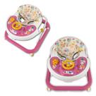 02 Andadores De Bebê Infantil Musical Sonoro Rosa - Styll Baby